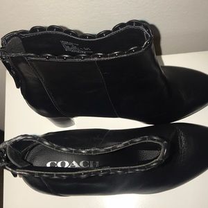 Coach Shoes - NEW COACH Leather ‘Terence’ Zip Bootie Coach Shoes - NEW COACH Leather ‘Terence’ Zip Bootie
